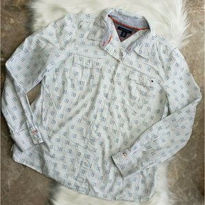 TOMMY HILFIGER L/S Collared Button Up Shirt Large